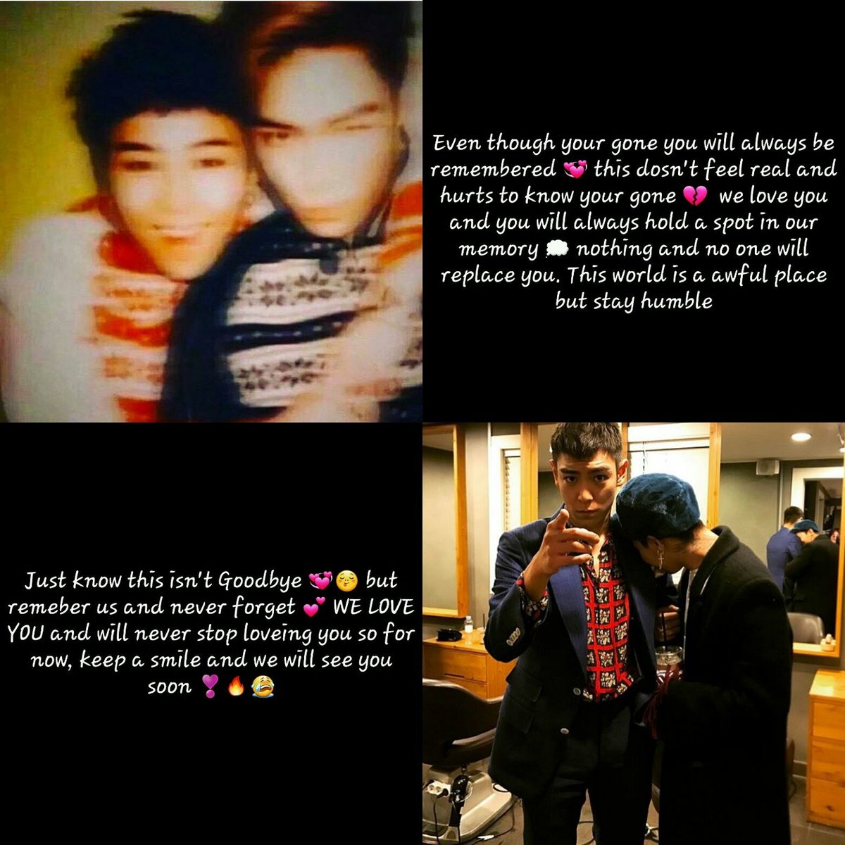 Mayciacx's tweet photo. My fair well to T.O.P ππ
He ain't dead its just going to feel like it
#BIGBANG #topbigbang #GoodbyeTOP https://t.co/BoqhIHPEJK
