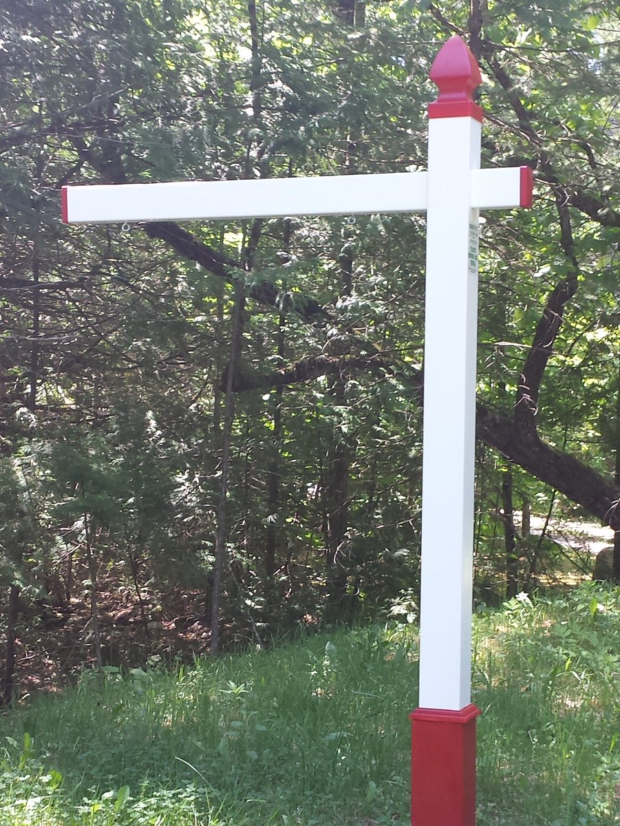 smartpostsales's tweet image. Real Estate Sign Posts in all colours.in stock Now!! Ready to ship.Structural grade pvc, light weight, easy to install, disassembles quickly