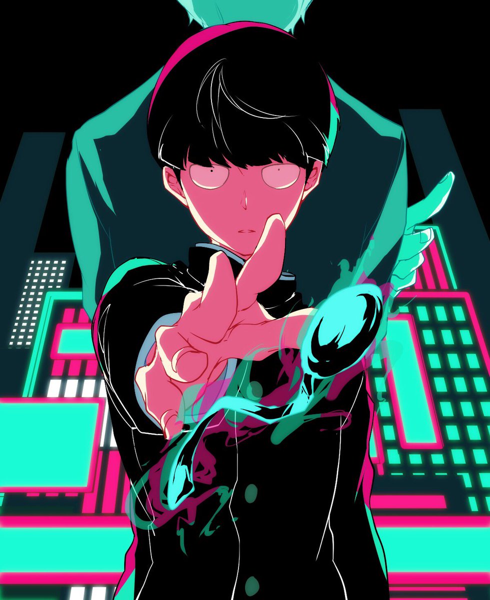 Mob Psycho Twitter Header / He could bend spoons and lift objects with
