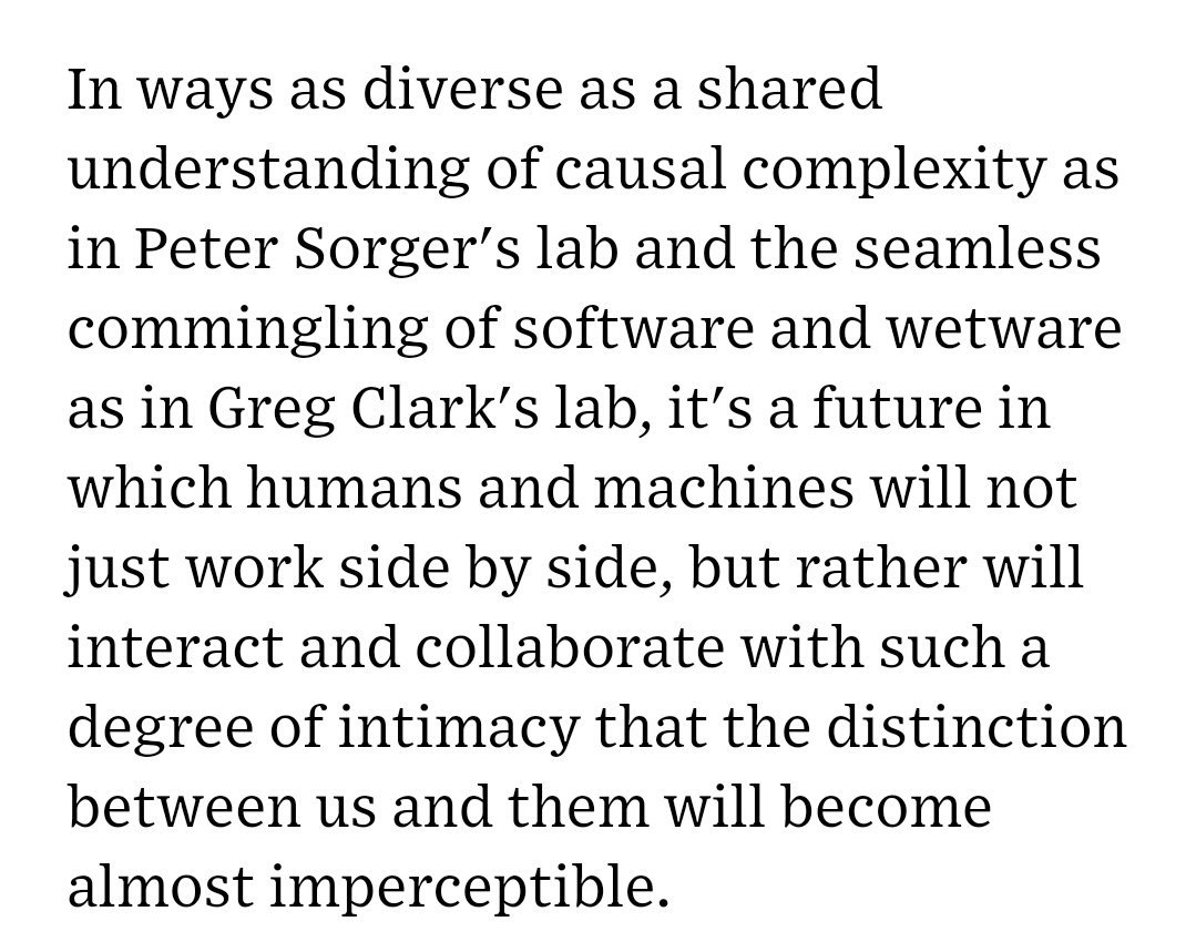 Great read #aratiprabhakar - the future of #tech will blur the distinction between man and machine