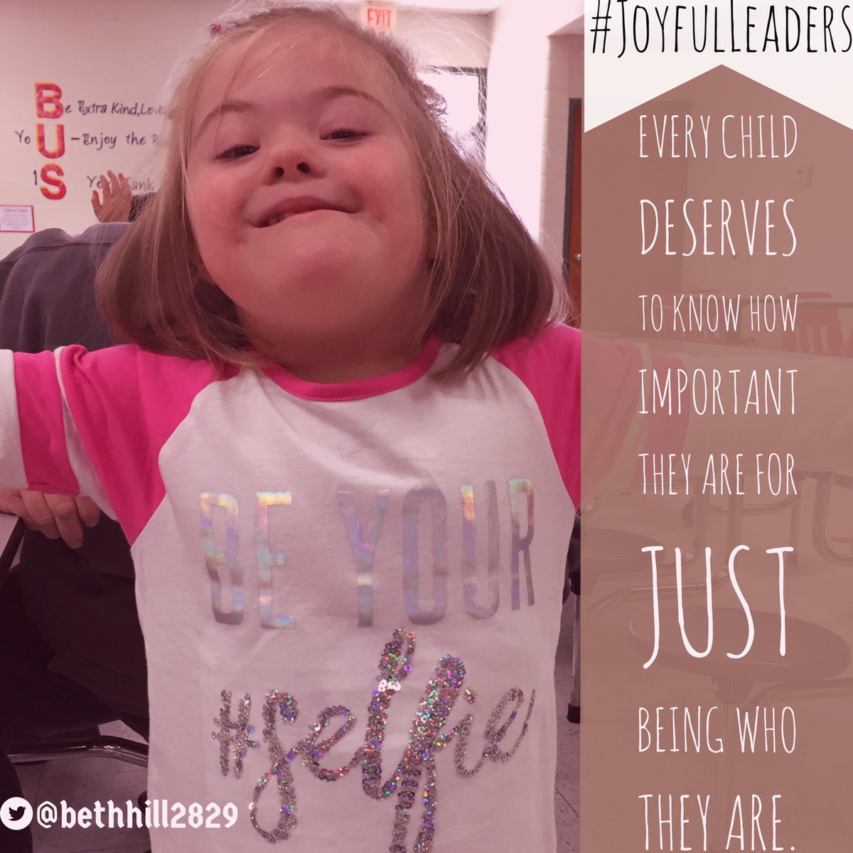 What can you do today to help kids feel how awesome they are just for being who they are? #JoyfulLeaders #kidsdeserveit #leadupchat