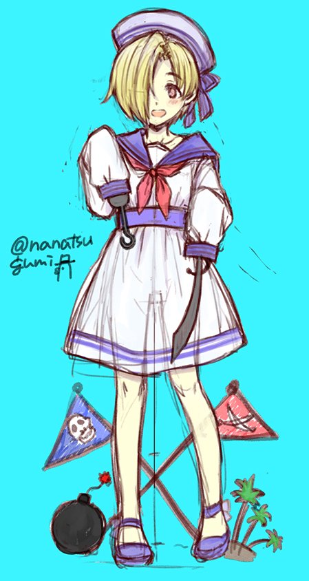 アクリルフィギュアを作るのでそれ用のラフを切ってみました。一個目は小梅ちゃんです。 