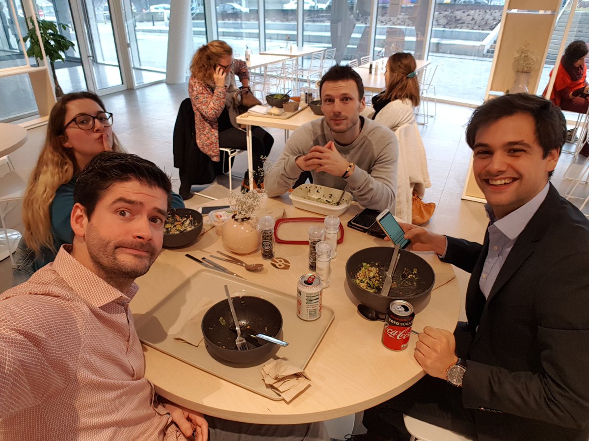 #ProximusMove part-of-the-team lunch!! <a href="/costationgent/">CO.STATION GENT</a> #RomainRoquette #Dampuurte