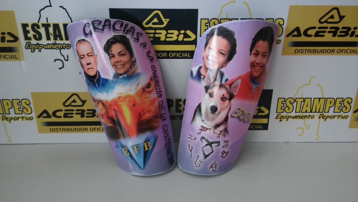 estampes2007's tweet photo. @ErickFerigra Encantados de haberte personalizado tus nuevas espinilleras!! Que tengas mucha suerte y consigas tus objetivos!! https://t.co/hsZ50Nc2Tq