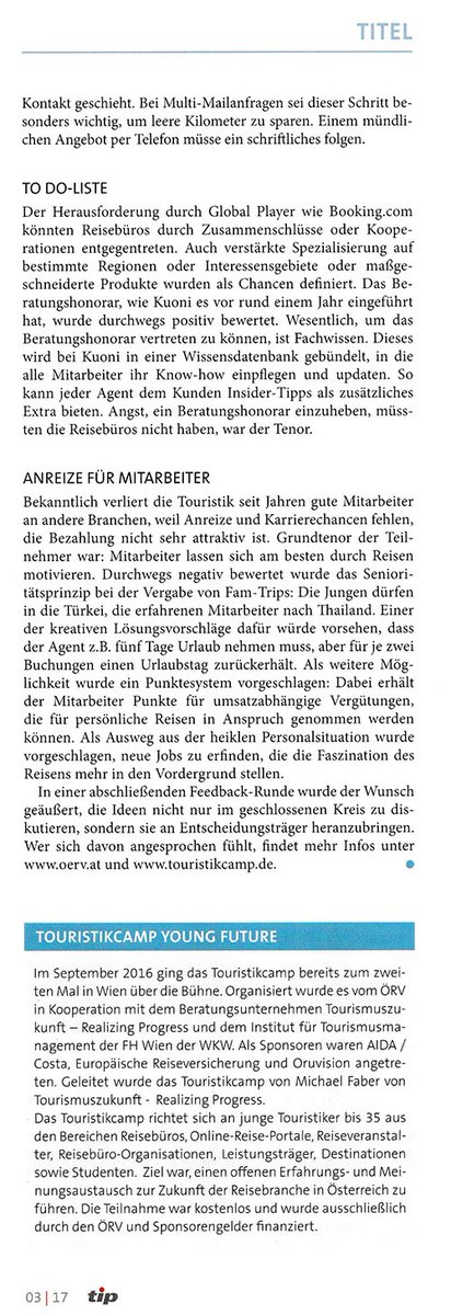 Der tip bringt auf eineinhalb Seiten eine Zusammenfassung der #TCYF16 Thesen – vielen herzlichen Dank für die tolle Coverage, <a href="/tiponline/">🙄</a>!