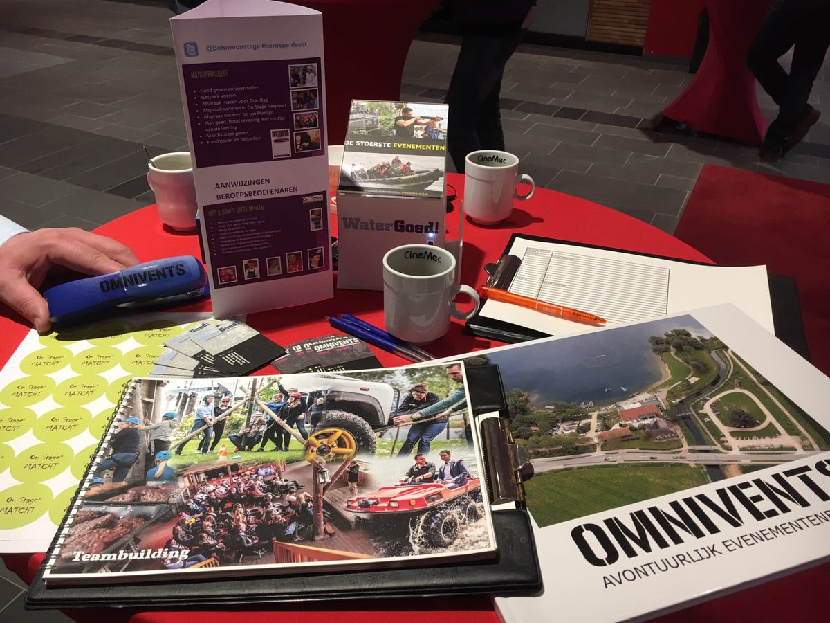 <a href="/WaterGoed/">Watergoed</a> en <a href="/OMNIVENTS/">OMNIVENTS</a> staan op het #beroepenfeest van <a href="/BetuweOnStage/">Betuwe On Stage</a> ! Studenten kom maar op!