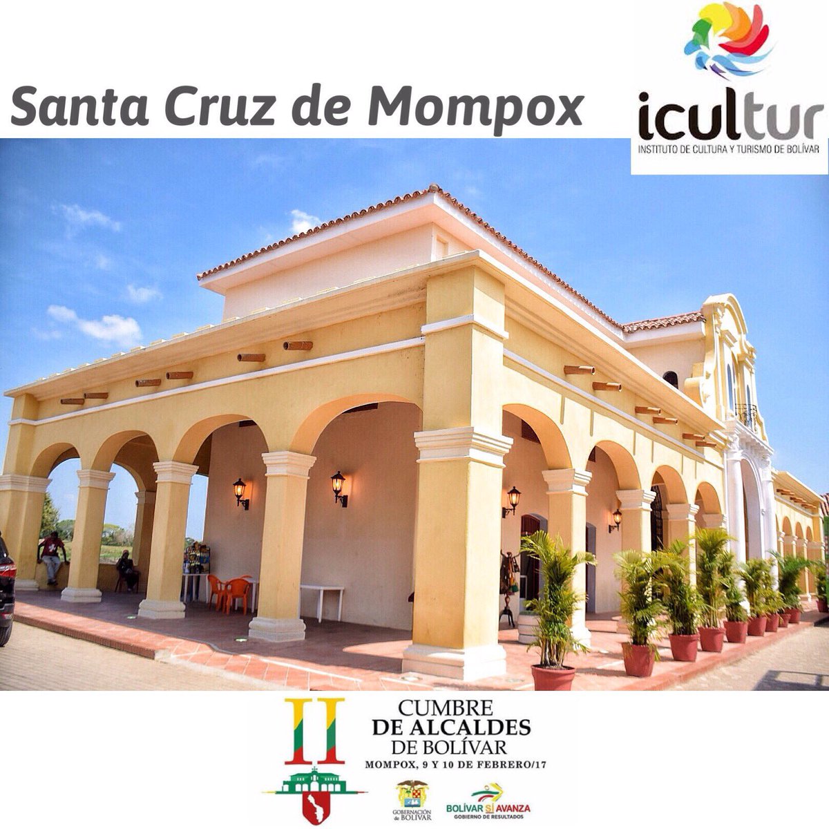 icultur_Bolivar's tweet photo. “Por Mompox no se pasa, a Mompox se llega"
#IICumbreDeAlcaldes 
Invita :@dumek_turbay @bolivarsiavanza 
#TurismoParaLaPaz
#Icultur https://t.co/kXnO2Zta4l