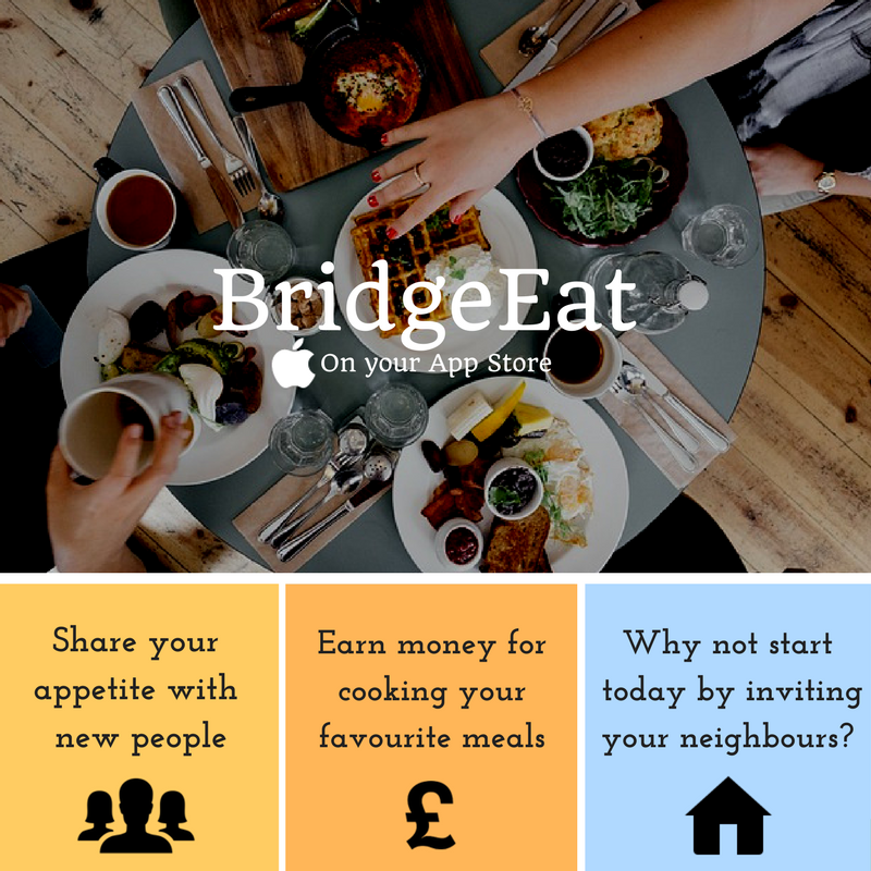 bridge_eat's tweet photo. Checkout BridgeEat, the social dining app designed for you! 
Download now &amp; either host a table or join as a guest. #london #foodies #dining https://t.co/DHPxAjpsmJ