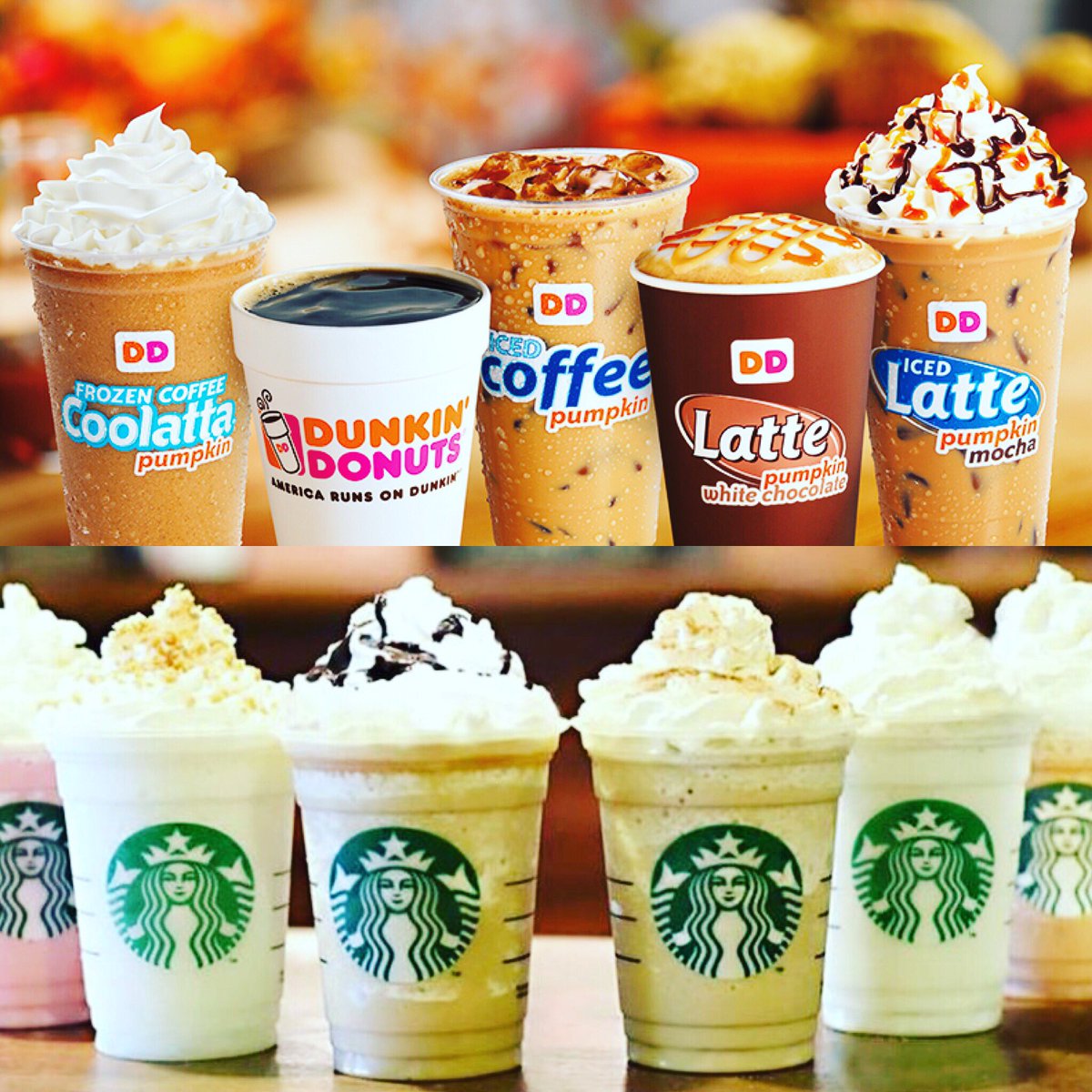 flutterbugshop's tweet image. Where do you prefer to have your morning coffee? #dunkindonuts or #Starbucks?