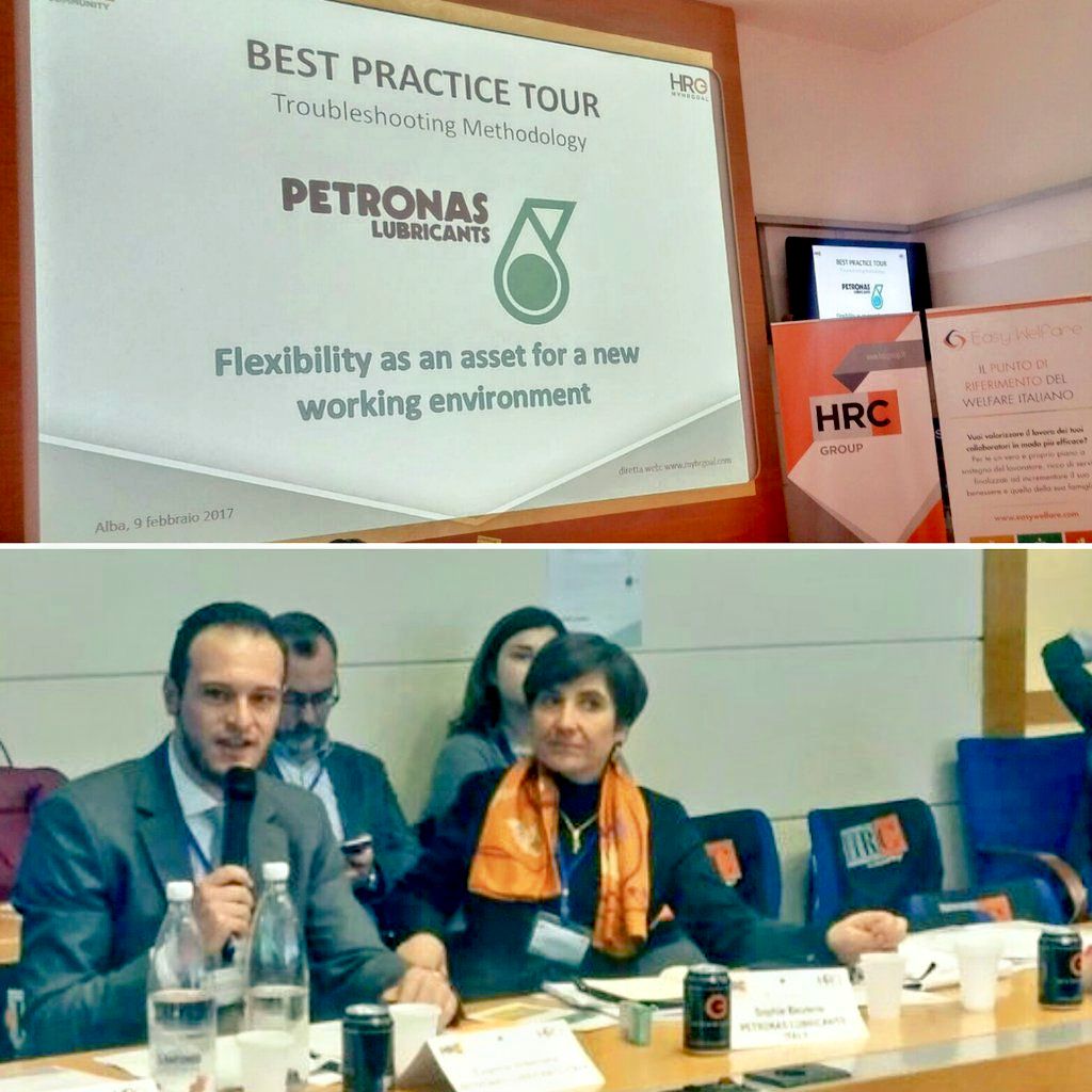 HRC_Community's tweet photo. PETRONAS LUBRICANTS ITALY 🔛 New Working Environment #TimeFlexibility #Healthcare #Insurance #SmartWorking https://t.co/1CIGWlYToN