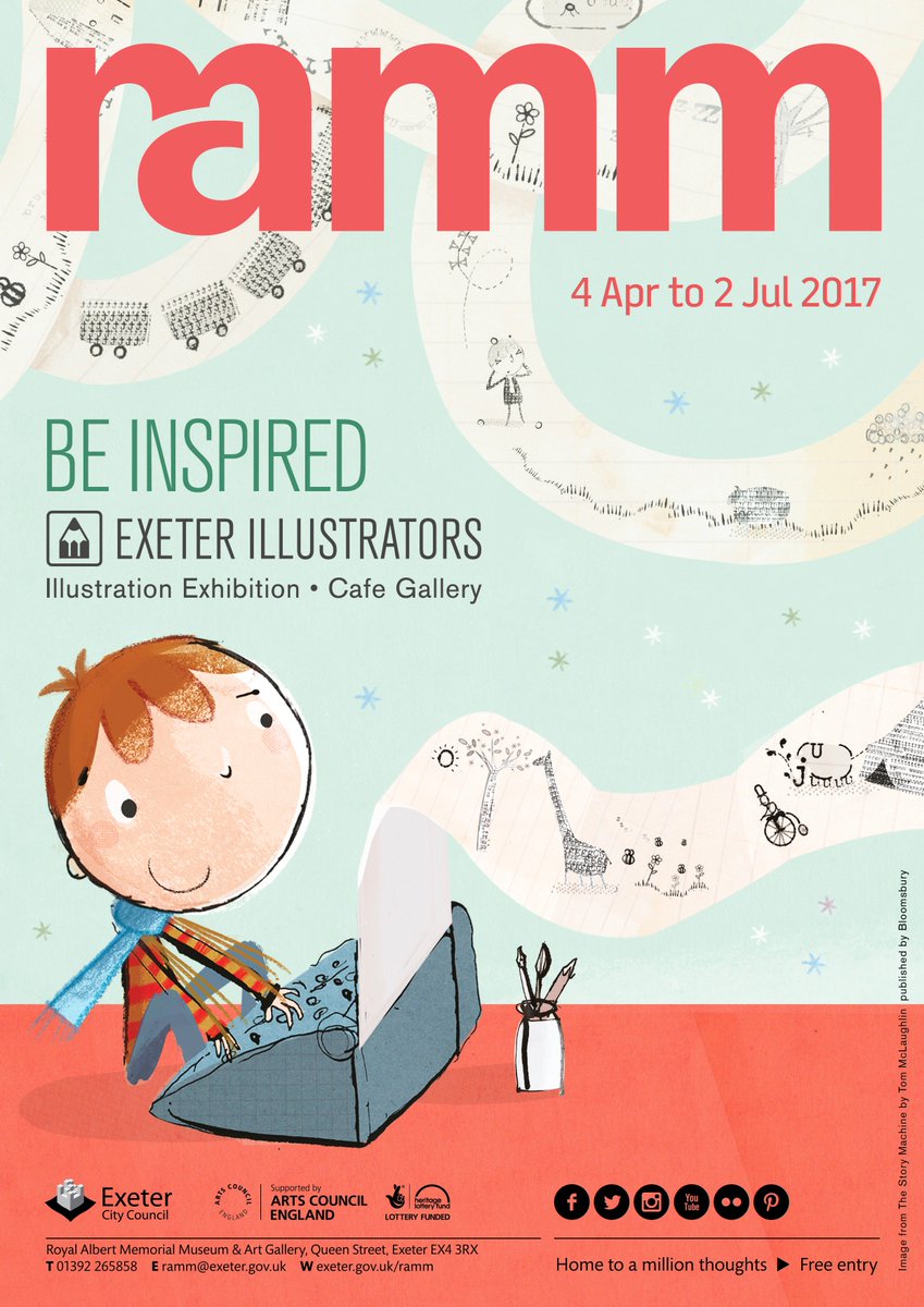 Image result for art week exeter poster childrens illustrator