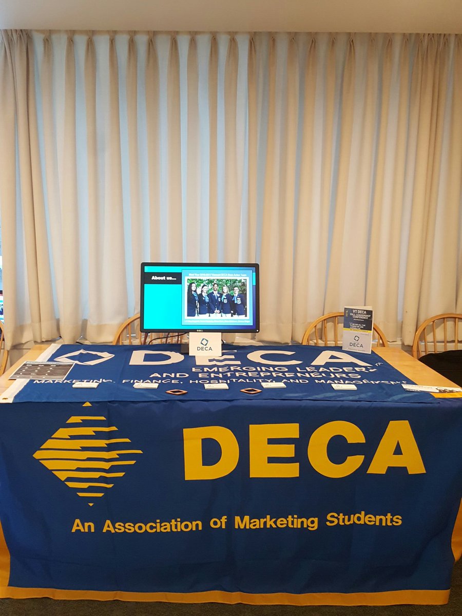VermontDECA's tweet photo. All set up and ready to go at the State House! https://t.co/0LP9tOaS1l