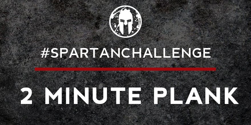 SpartanRace's tweet photo. Wake & Plank ☀️Roll out of bed and CHALLENGE yourself to a 2-minute plank. Show us with #SpartanChallenge https://t.co/Dx4kC8TY81