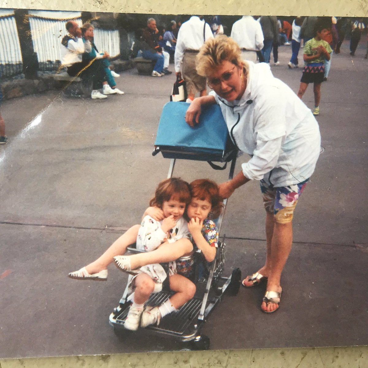 SVendetti's tweet photo. Sister love at Disney. ☄️☄️ #tbt #ihadamullet #hotmama https://t.co/MMjHQ0vdGD