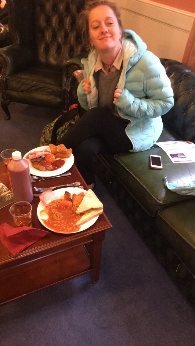 Come down to hawks for the buffet, president Freddie is sporting her lovely new committee puffer #GDBO