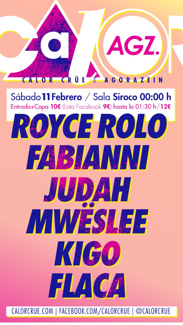 Este Sábado hay movidown en <a href="/SirocoSala/">Sala Siroco</a> 💥 con toda la crüe