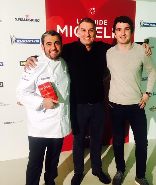 LParisiennes's tweet photo. Felicitations à Stéphane Carrade qui reçoit une étoile au guide michelin pour le Skiff restaurant de l’hôtel Ha(a)itza #Haitza #Michelin2017 https://t.co/WnmeuKFYIC