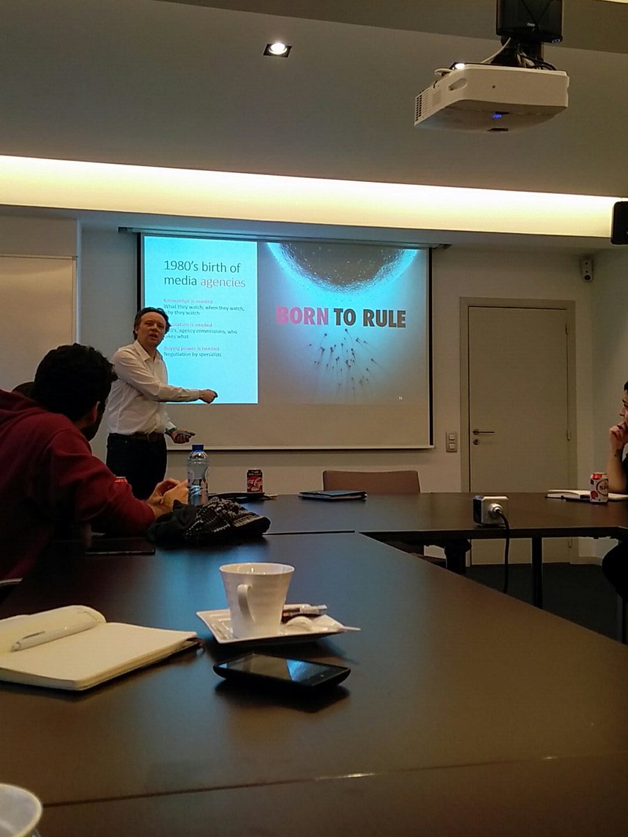 ESNportugal's tweet photo. "Agencies decided to born to rule. This birth had two phases: #Media buying was and then Media planning" by @Space_BE at #ESNcomms https://t.co/XLT5BodAuo