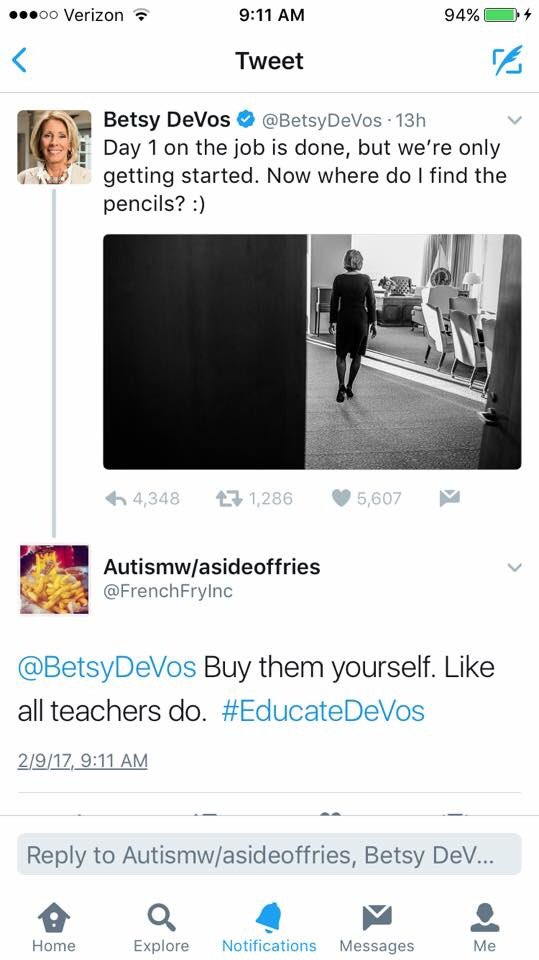 genesis6090's tweet image. #RT @BetsyDeVos #EducateDevos