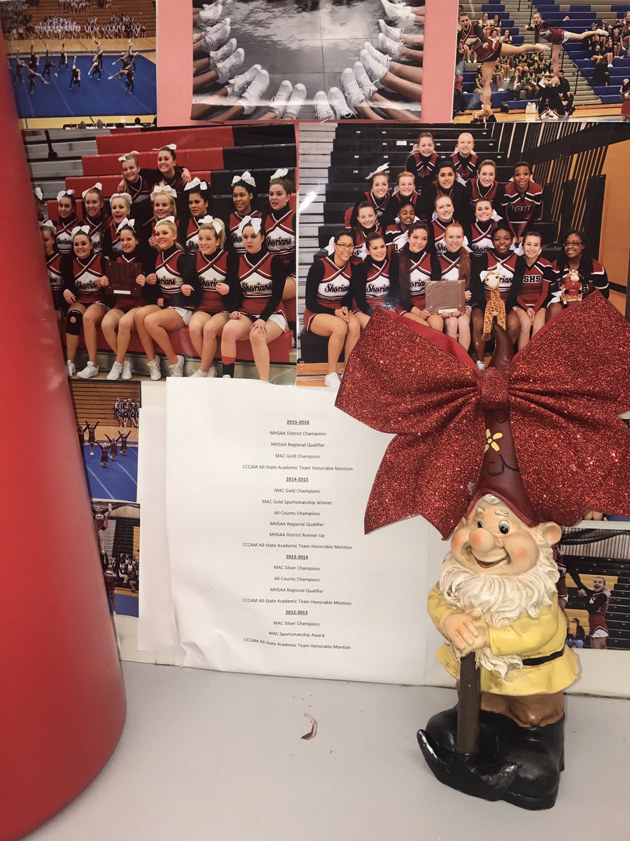 you_gnome's tweet photo. Good Luck to the Cheer Team!  I gnome you'll do great!💥🍌 https://t.co/Z0vzdMmMVq