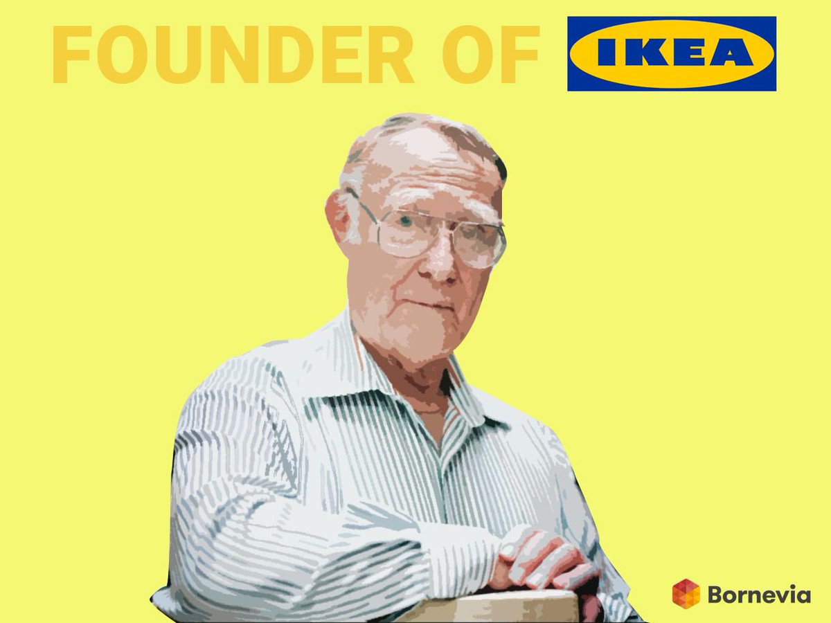 The man behind IKEA,Ingvar Kamprad, grew up in a small village in Sweden and started IKEA as a mail-order business. buff.ly/2k583OW