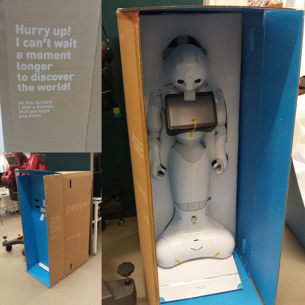 matthewrbennion's tweet photo. Say hello to Pepper our new CATCH member! I've an interesting software idea planned for him! @CATCHshef https://t.co/0udzNywMUs