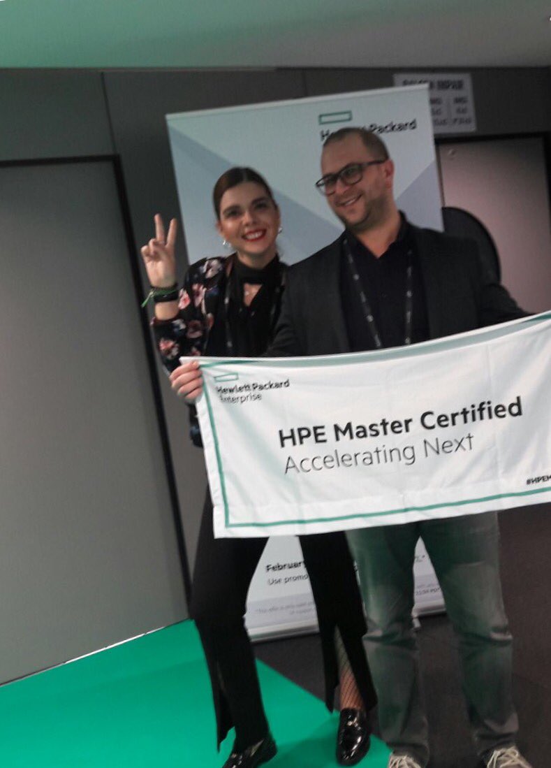 Alex_kats's tweet photo. HPE Greece meets HPE Turkey! Big smiles for Ahmet Sinan from HPE Turkey on his #HPEMASE achievement! ππ #HPETSS https://t.co/vZYFOXaj46