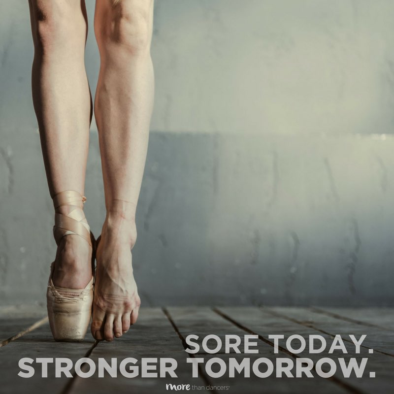 morethandancers's tweet image. Sore today. Stronger tomorrow. 💪🏼👊🏼 #morethandancers #motivation