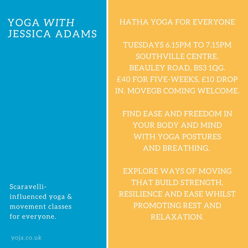 Next five-week term General Yoga @SCDA  starts 14 Feb. Just bring yourself and enjoy a body holiday every week! <a href="/MoveGB/">MoveGB</a> members welcome