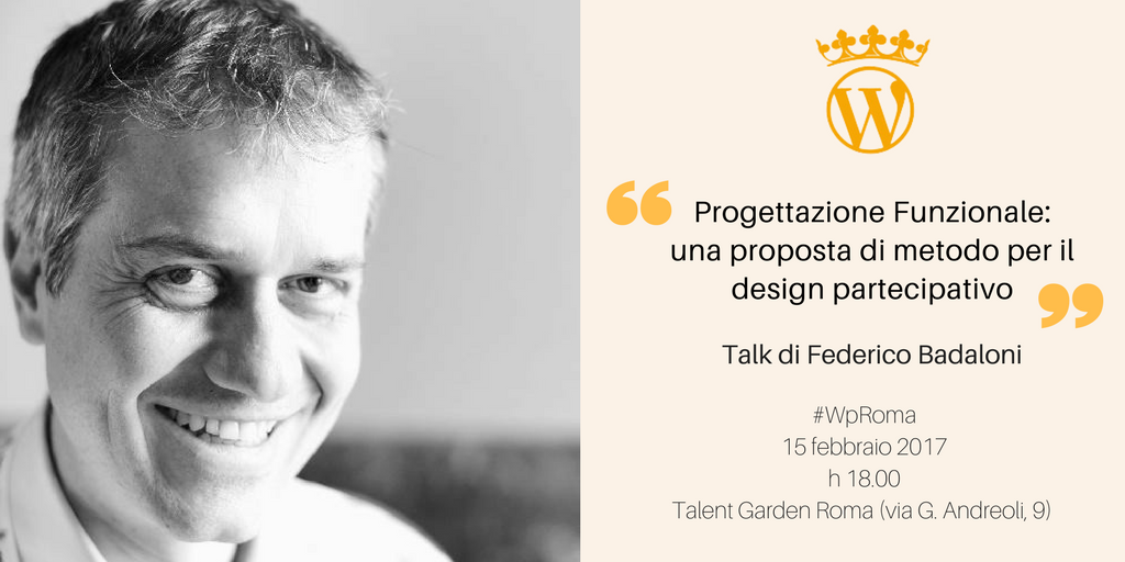 "#IA is far more challenging—and necessary—than ever". Ne parlerà @fedebadaloni al #WpRoma del 15.02 ➡️ bit.ly/WpRomaFebruary #UXdesign
