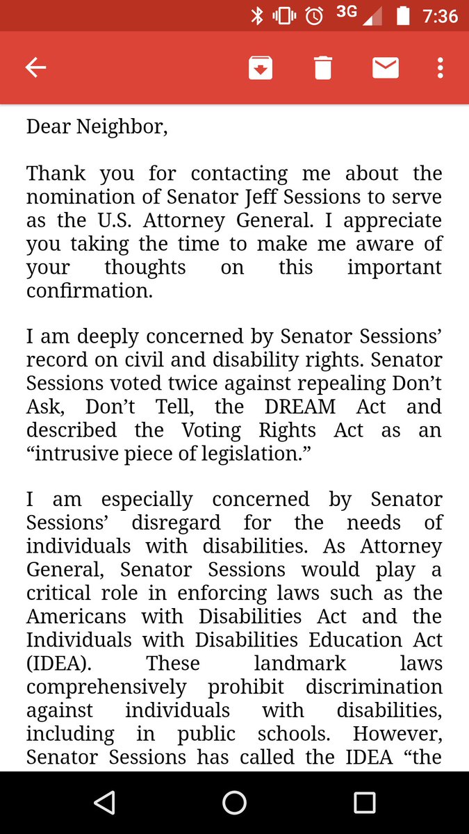 MegDeppen's tweet photo. Thank you @SenDuckworth for responding to my email asking to #stopsessions https://t.co/HvYSNz8qwj