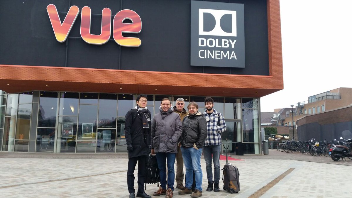 avmagazineit's tweet photo. Durante #ISE pellegrinaggio a Hilversum per godere nella sala #DolbyCinema con proiettori laser HDR, assieme a Matsuda, Terenghi e Polin https://t.co/v9X9YCFv3v