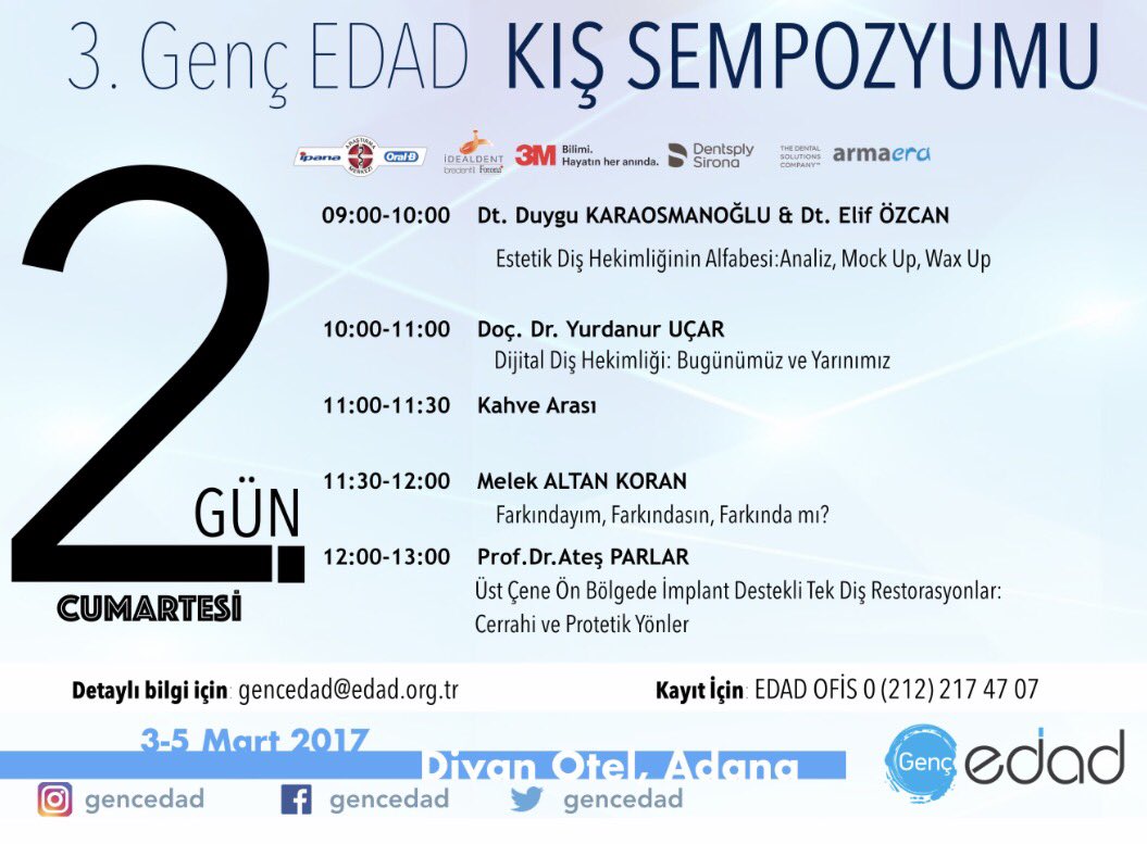 Sempozyumumuzun bilimsel programının 2. günü ise 9.00'da başlayıp 13.00'a dek sürecek. Bence bu programı sakın kaçırmayın! 😊