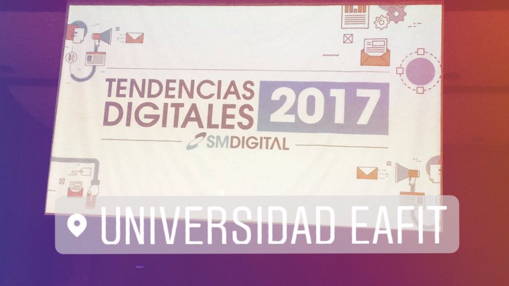 marcelazabe's tweet photo. #tendenciasdigitales2017 #smdigital #eafit https://t.co/vifs2tME6k