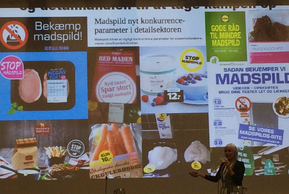 Svanemerket's tweet photo. Danske dagligvarekjeder konkurrerer om å være best på å kutte matsvinn, sier @SelinaJuul #omstilt2017 #miljø https://t.co/tEwzidtHgv