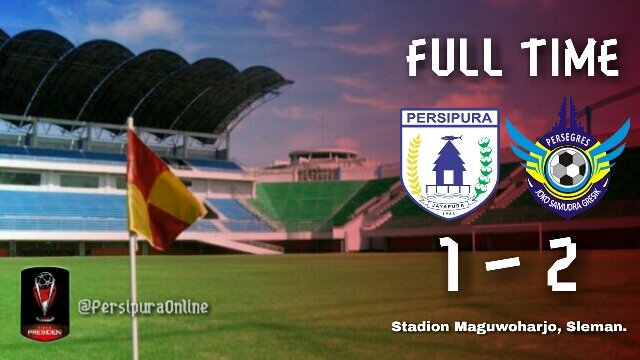 Kekalahan pertama di Piala Presiden 2017. Tetap semangat. #SaPersipura #persipura