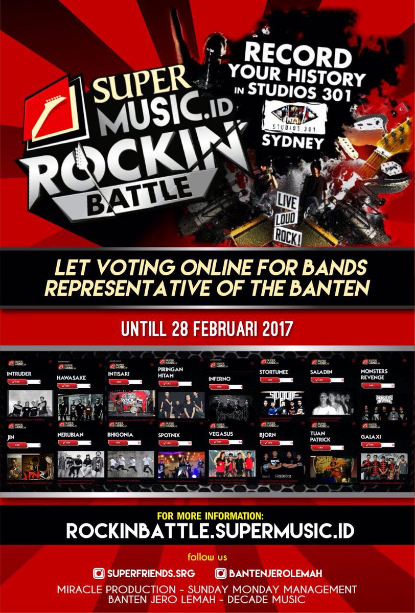 Tolong bantu vote terus ya <a href="/radioprima/">Radioprima Angkasa</a> <a href="/ParantiBabaung/">Paranti Babaung</a> <a href="/InfoMusicSRG/">InfoMusic.SRG</a> <a href="/COSMICserang/">COSMIC Serang</a> <a href="/XChannel1032FM/">103.2 FM X Channel</a> <a href="/hotfm976/">Hot FM 🇲🇾</a> @cilegonpassfm