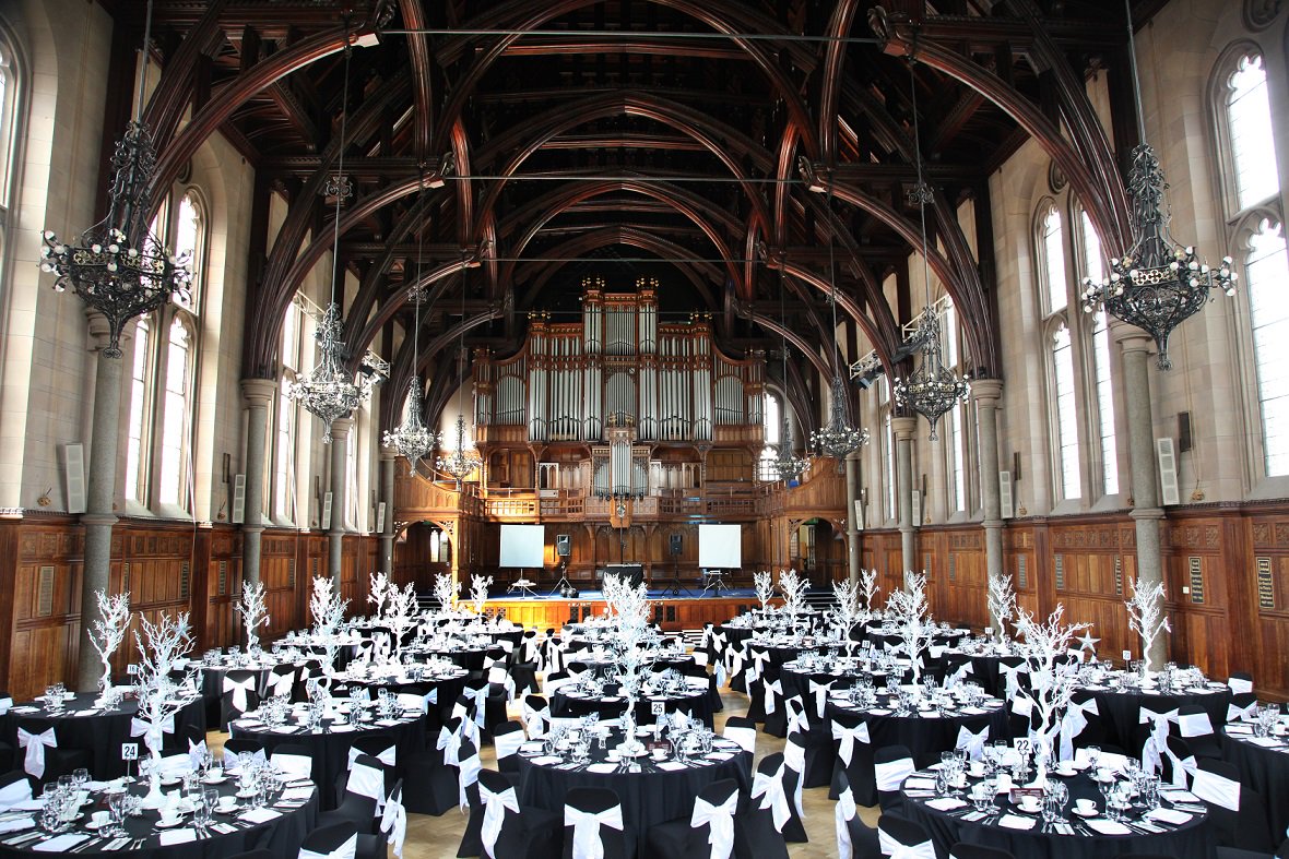 uomhospitality's tweet image. #ThrowbackThursday to a student ball set up... we're looking forward to hosting a few of these in #WhitworthHall in March!