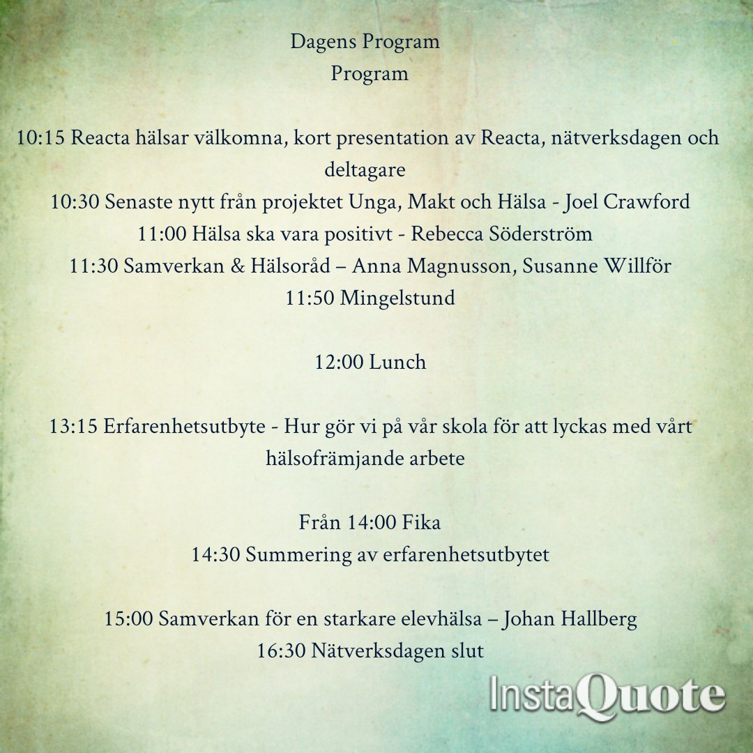 Reacta's tweet image. Så här ser morgondagens program ut. Ser spännande,vi ses imorgon allihopa! #nätverksträffen2017 #nätverksdagen2017 #Reacta