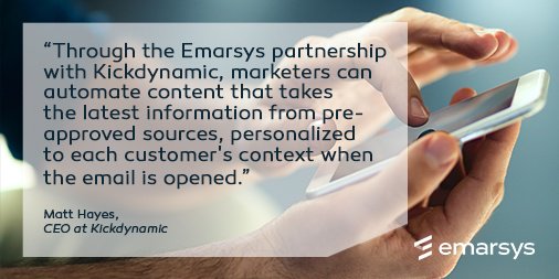 PRESS RELEASE: We are proud to announce a partnership with <a href="/kickdynamic/">Kickdynamic, a Litmus company</a> to launch Emarsys Open Time Content: bit.ly/2lrW89Z