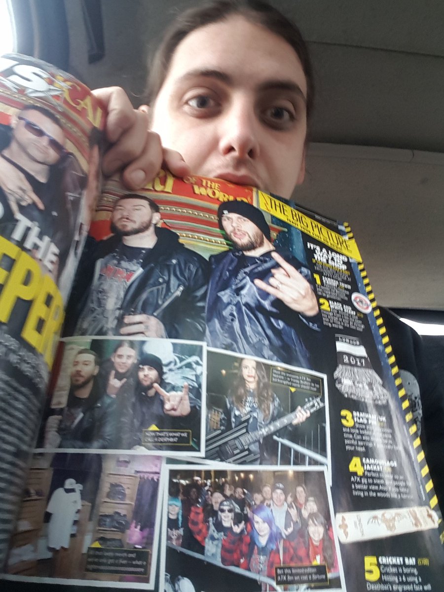 Me holding my <a href="/KerrangMagazine/">Kerrang!</a> with the picture of <a href="/TheOfficialA7X/">Avenged Sevenfold</a> <a href="/Vengenz1/">Zacky V</a> and myself. One of the best days of my life!
