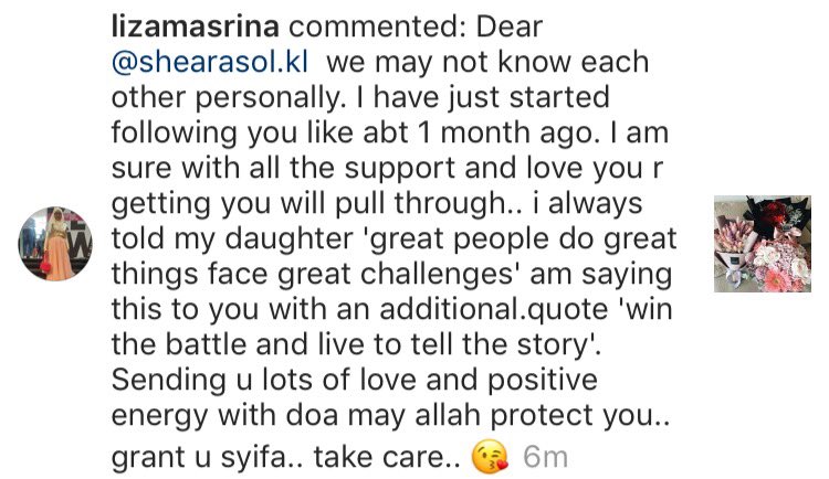 This comment tho. "Win the battle and live to tell the story." 💪🏼❤️