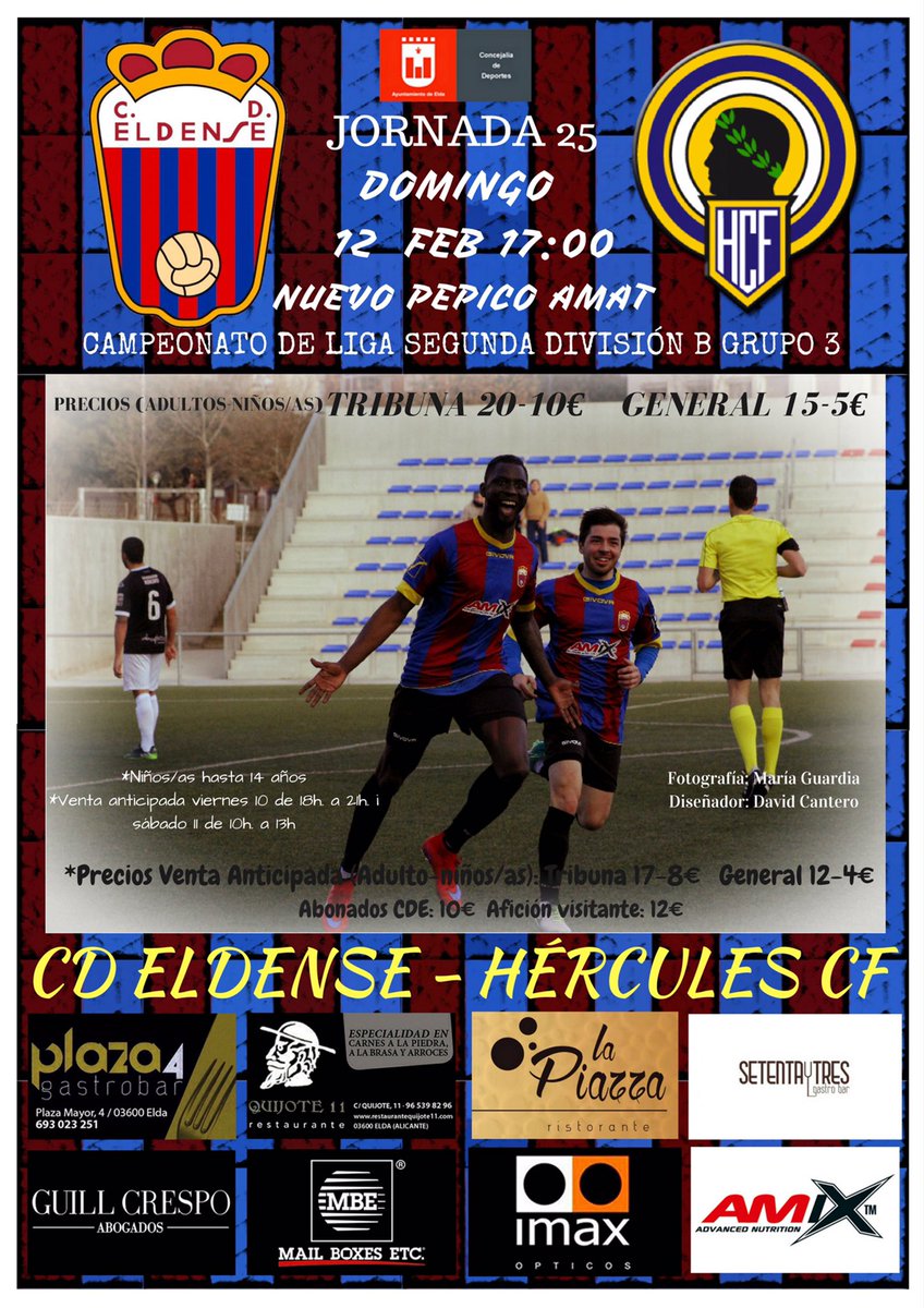 CD_Eldense's tweet photo. El domingo hay derbi de la provincia en Elda. Todo aquel que compre su entrada el domingo, tendrá fantásticos regalos. ¡No faltéis! https://t.co/mFbELODflJ