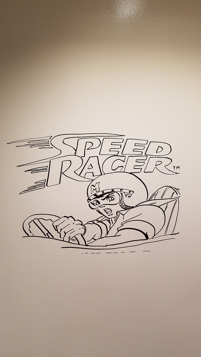 mjmanos's tweet photo. Normally our walls are full of network, platform,&amp;system archd rawings.Apparently it's 80s cartoon week @FirstData Tech offices in ATL https://t.co/V5Zc6ooMfC