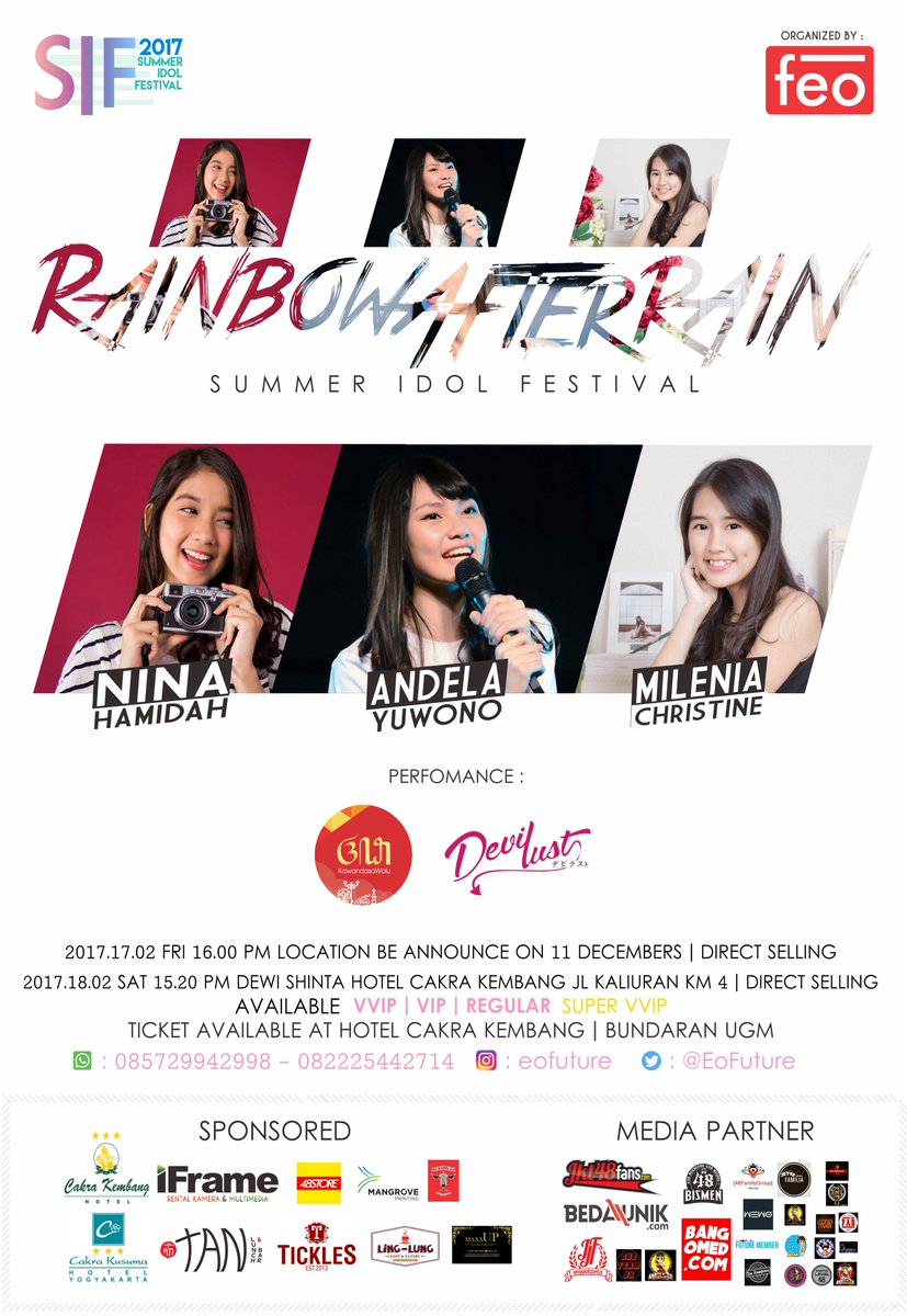 gajima_store's tweet photo. BIG PROMO!!! HANYA SAMPAI TGL 12 FEBRUARI
VVIP Hanya 150, tanggung tp benefitnya ,ada followback nyaa
#SIF2017 #PromoMurah5Hari https://t.co/cT7joLaFIz