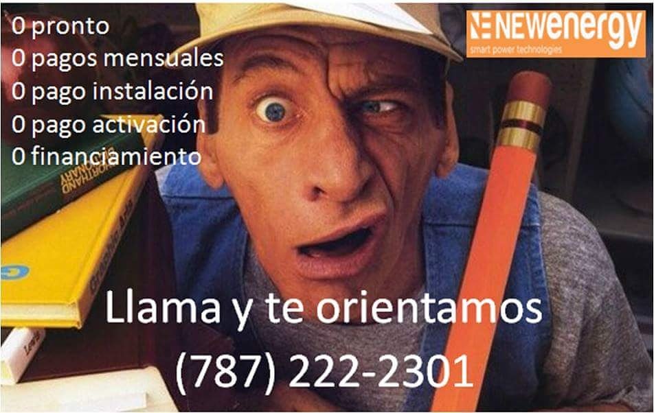 NO LE PAGUES MÁS A LA "AEE".  
Revisa las leyes en: energia.pr.gov/leyes/
 
Cámbiate y obtén un pago fijo por debajo de tu factura actual.