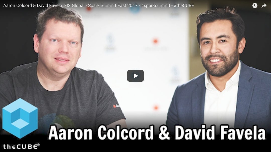 FISMobile's tweet photo. Check out our own Aaron Colcord &amp; David Favela at Spark Summit East 2017 #sparksummit  https://t.co/vYvBTyU7K4 via @YouTube https://t.co/sAjHd9S9Io
