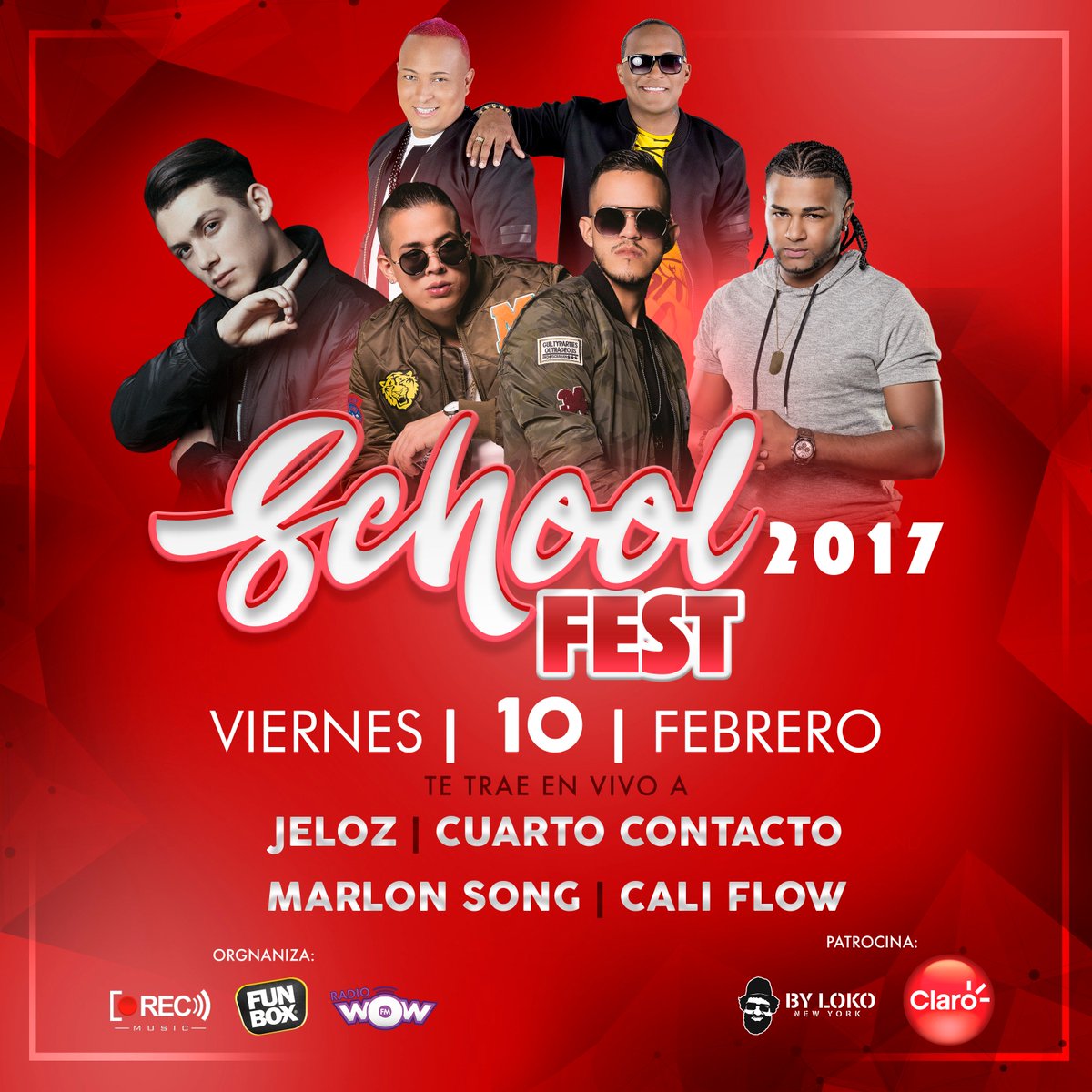 FunboxTv's tweet photo. 10 de febrero damos inicio a la gira + grande de colegios en cali con @JelozMusic @4toContacto @califlowlatino2 @djmarlong_salsa #SchoolFest https://t.co/pruzYg3j7L