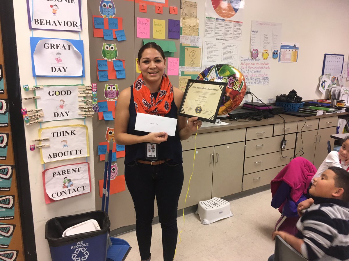 Omar__Fierro's tweet photo. Congratulations Ms. Elias for being selected as a Finalist for Rookie Teacher of the Year! We are very proud of you! @CTWPANTHERS https://t.co/lbgYD9mWKb
