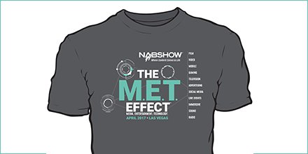 NABShow's tweet photo. Register TODAY with code TSHIRT and get a FREE #NABShow T-shirt with your FREE Exhibits Pass! Expires at midnight! https://t.co/kjaC8vme8X https://t.co/8OMEeAL7ox